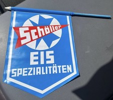 alte Werbefahne SCHÖLLER EIS