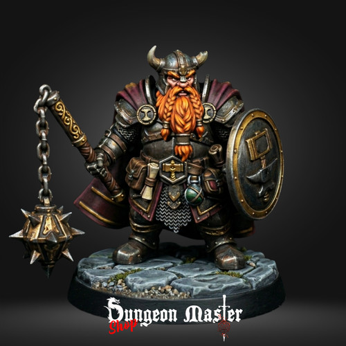 Dwarf warrior miniatur dnd - miniatur,