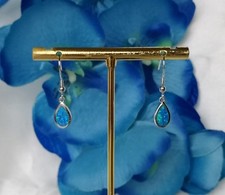 Opal ohrstecker blau 925 - opal,