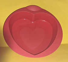 original Tupperware Silikon Herz Backform # 5186A-1 | ungenutzt | rot