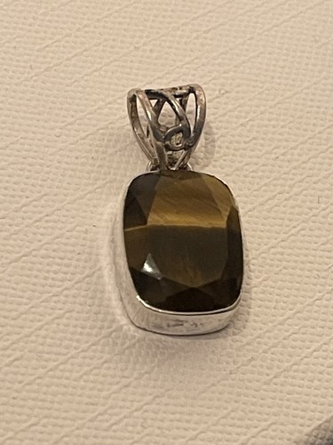 Anhänger silber 925 - 925, tigerauge