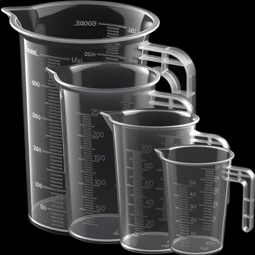 Messbecher set transparent - messbecher,