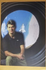 Raumfahrer-Autogrammkarte