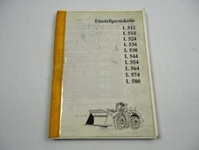 Liebherr L512 bis L580 Radlader Einstellprotokolle + Schulung Fahrantrieb