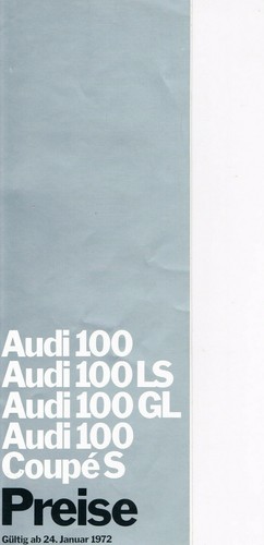 Preisliste audi 100 coupe s - +,