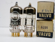Matched pair 6201 - matched, valvo