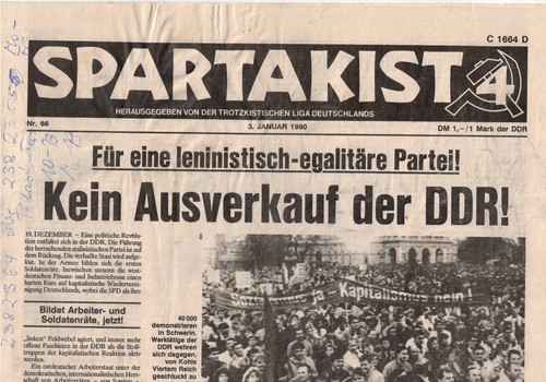 Ddr zeitung spartakist - ddr,