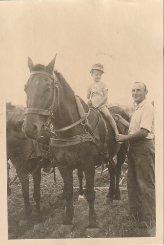 Vintage foto kleiner junge - kleiner,