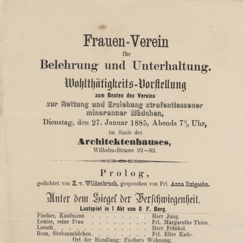 Frauenverein theater berlin - frauenverein,