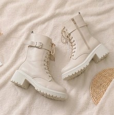 Damen Stiefel Schnürstiefel