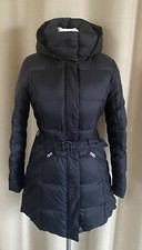 Cinque Winter Daunen Mantel Steppmantel schwarz mit Kapuze u. Gürtel Größe 34/36