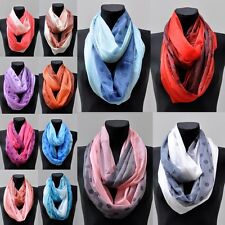 Glitzer Loop Schal Schlauchschal Rundschal Halstuch Tuch Halstücher Uni Punkte