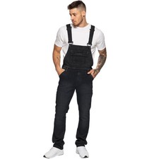 Enzo Mens Dungarees Jeans