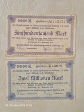 14 Inflationsgeld / Großnotgeld – versch. Städte, 1920er Jahre