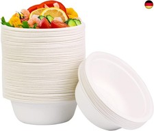 Einweggeschirr Suppenschalen Einweg 350ml Einwegschüsseln 60Stück Schalen Z