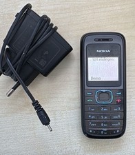 Nokia 1208 Schwarz Geprüft Händler Volle Funktion Garantie Accu Neu Komplett