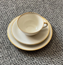 Bavaria, Elfenbein, Porzellan,  Teegedeck, Goldrand, retro