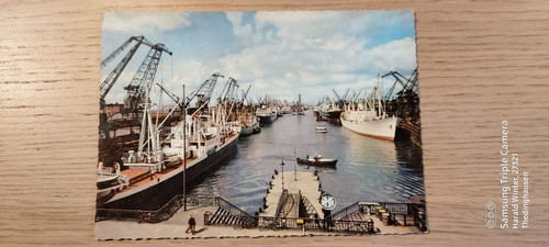 Postkarte bremen überseehafen - bremen,