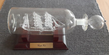 Buddelschiff Flaschenschiff Windjammer "Gorch Fock" aus Glas in Flasche +Ständer