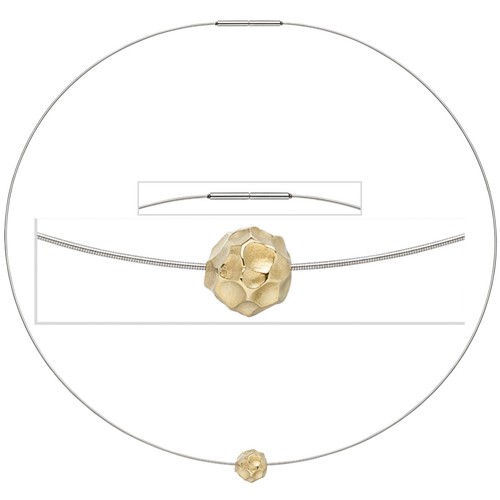 Collier mit nugget anhänger - nugget,