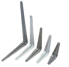 Regalwinkel 75 - 300 mm Stahlwinkel Regalträger Konsole Halter Weiß Grau 