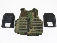 US Point Blank Interceptor Body Armor Einsatz Weste Gr. M Ballistic + Hardshell 