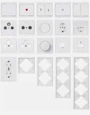 Kopp Malta arktis weiß Schalterprogramm Schutzkontakt Steckdose Schalter Rahmen