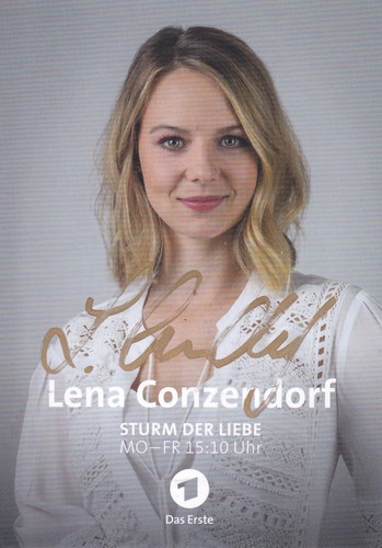 Autogramm lena conzendorf - autogramm,