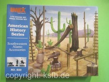 1:72 Imex #533 Wilder Westen US Mexiko Krieg Alamo Zubehör Kakteen Bäume Leiter