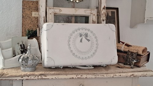 Shabby chic deko koffer - chic,