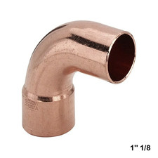 Kupfer Lötfitting Bogen 90 Grad 1″ und 1/8 (28,58 mm)