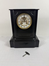 Antike Klassizistische Tischuhr Portaluhr Pendeluhr Kaminuhr Marmor