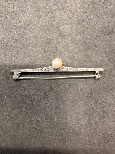 Stabbrosche 835 silber - 835, mit