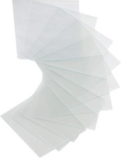 Hager RXE01D Ersatz-Glasscheibe für Druckknopfmelder, 10er Set