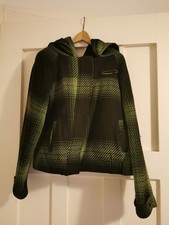 Skunkfunk Winterjacke, Gr. L, grün-schwarz, gebraucht, spanisch, Kultig, Wollmix