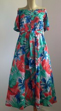 ZARA Kleid Blumen S 36 bunt