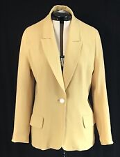 Seeler Damen Blazer Jackett Damensakko Pure Wolle Gr.40 Gelb