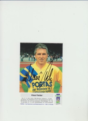 Portas autogrammkarte klaus - portas,