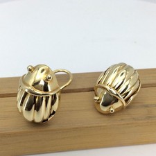 Tiffany & Co. Ohrclips Skarabäus 750/18k Gelbgold Vintage Ohrringe #2252