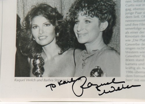 Autogramm raquel welch - -,