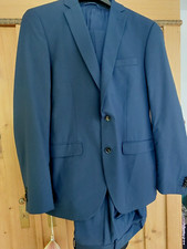 Super Anzug Hochzeit dunkelblau Wilvorst Gr. 102   mit Schurwolle  1 x getragen