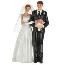 Dekofigur Brautpaar Tortenfigur Tortenaufsatz Hochzeitspaar Figur Hochzeitstorte