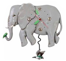 Wanduhr Elefant Tieruhr