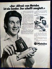 Metabo Schwingschleifer, originale Werbung aus 1976