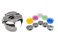 Spulenkapsel & Farbige Bunte Transparente & Metall Spulen für Pfaff 6110, 6112 