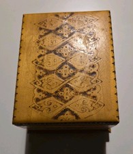 Alte Holz Zigaretten-Box