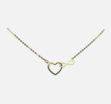 ✅ Gold Kette 585/- 45 cm Herz - Unendlich Kette Halskette Collier