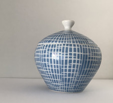 Arzberg Bastdekor blau, Zuckerdose m. Deckel 