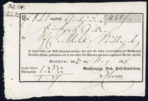 Baden vorphila gedruckter - baden,