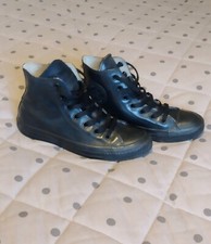 Converse Hi Tops Gummi schwarz